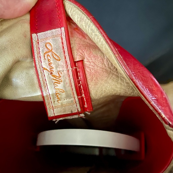 LARRY MAHAN TALL Red Leather and full quill ostrich/leather Women’s Cowboy Boots - Picture 4 of 6